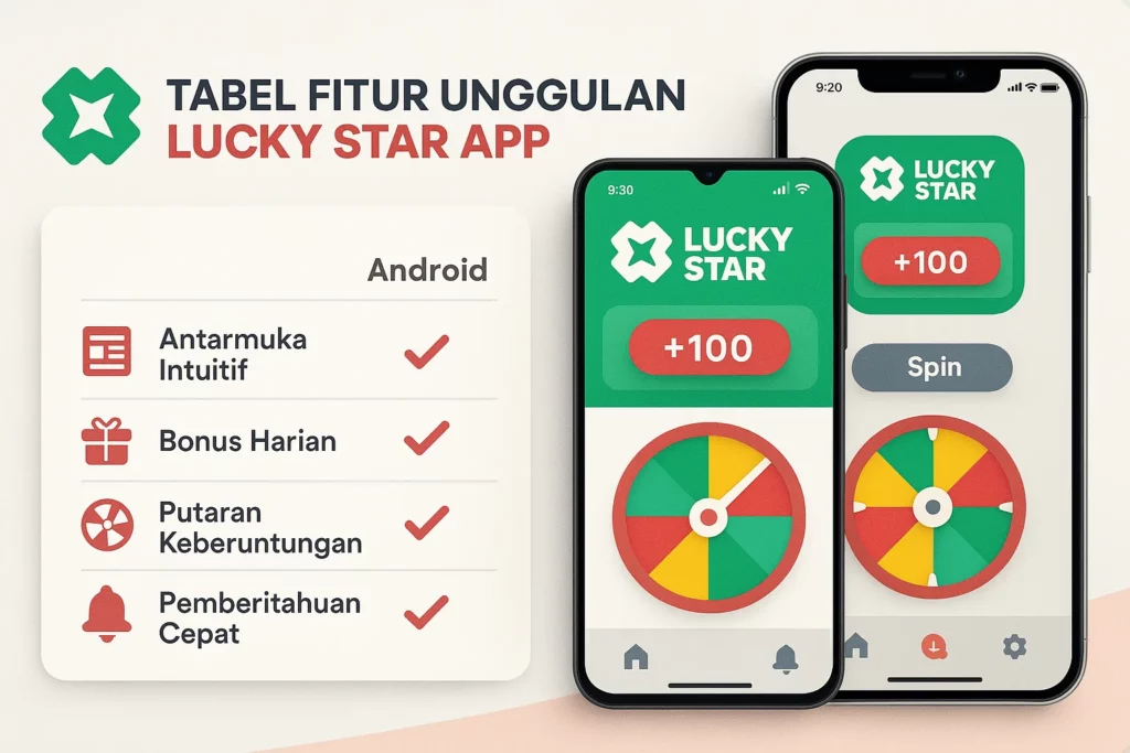 Tabel Fitur Unggulan Lucky Star App
Semua yang perlu kamu tahu sebelum bermain